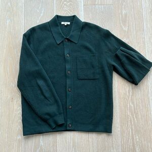 Men’s Madewell medium forest green button down sweater